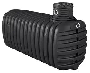 Kit cuve à enterrer noire - 4 100 L + accessoires
