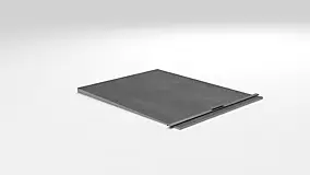 Receveur de douche à carreler 90 x 120 cm, caniveau gunmetal, Jackon