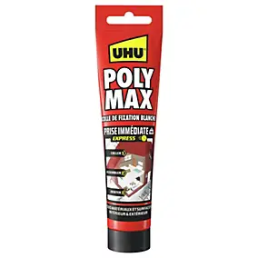 Colle mastic prise immédiate express UHU blanc tube 165g