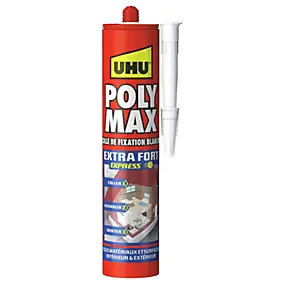 Colle mastic extra forte express UHU blanc 425g