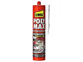Colle mastic prise immédiate express UHU blanc cartouche 425g