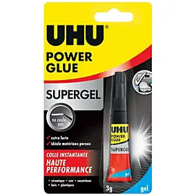 Colle UHU Power glue format gel 3 grammes