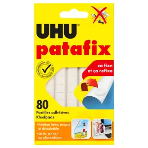 UHU Pastilles patafix adhésives blanche
