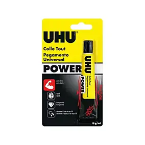 Colle UHU Power Flex + Clean universelle transparente 18g
