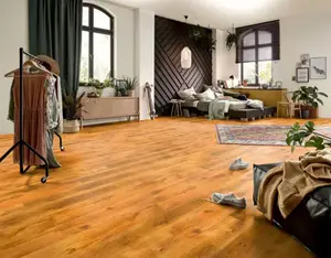 Sol stratifié 6 mm AC3 "SUTTER" marron clair