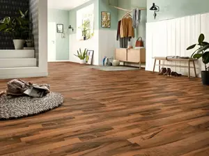 Sol stratifié 6 mm AC3 "SNOYER" marron foncé