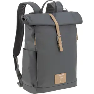Sac à dos à langer en polyester recyclé Rolltop anthracite