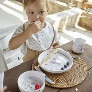 Coffret repas en porcelaine Tiny Farmer mouton et oie