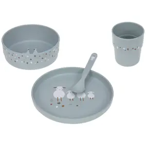 Coffret repas Tiny Farmer mouton et oie bleu