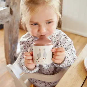 Tasse à bec Tiny Farmer mouton et oie naturel