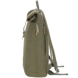 Sac à dos à langer en polyester recyclé Green label Rolltop olive