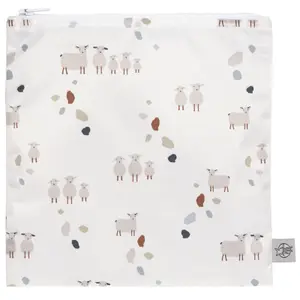 Lot de 2 pochettes à goûter Tiny Farmer pois et mouton