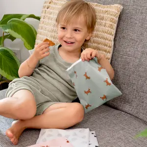 Lot de 2 Pochettes à goûter Little Forest Renard (1 L)
