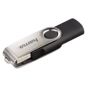 Hama Rotate 128GB USB 2.0 lecteur USB flash 128 Go USB Type-A Noir, Argent