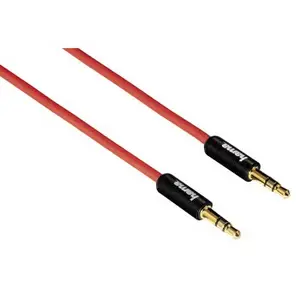Hama 1m 3.5mm/3.5mm câble audio 3,5mm Rouge