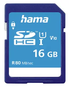Hama 00124134 mémoire flash 16 Go SDHC UHS-I Classe 10