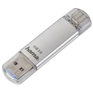 Hama C-Laeta lecteur USB flash 32 Go USB Type-A / USB Type-C 3.2 Gen 1 (3.1 Gen 1) Argent