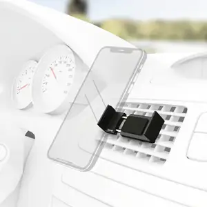 Support universel pour smartphone d'une largeur de 6 à 8 cm, noir