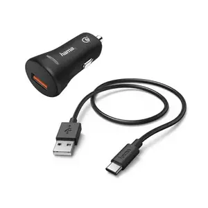 Hama 00183231 chargeur d'appareils mobiles Smartphone Noir Allume-cigare Charge rapide Auto