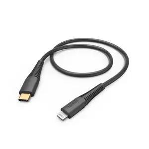 Câble de charge rapide/données, USB-C - Lightning, 1,5 m, noir
