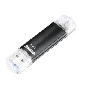 Hama Laeta Twin lecteur USB flash 256 Go USB Type-A / Micro-USB 3.2 Gen 1 (3.1 Gen 1) Noir