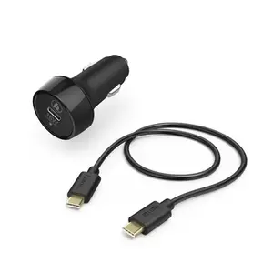 Hama 00183327 chargeur d'appareils mobiles Smartphone, Tablette Noir Allume-cigare Charge rapide Auto