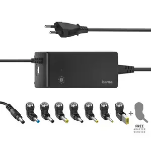 Hama 00200004 chargeur d'appareils mobiles Ordinateur portable Noir Secteur Intérieure