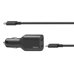 Hama 00200010 chargeur d'appareils mobiles Ordinateur portable, Consoles portables, Smartphone, Tablette Noir Allume-cigare Auto