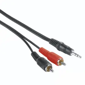 Hama 00205107 câble audio 5 m 3,5mm 2 x RCA Noir, Rouge