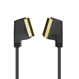 Cordon de connexion péritel, fiche mâle - fiche mâle, doré, 1,5 m