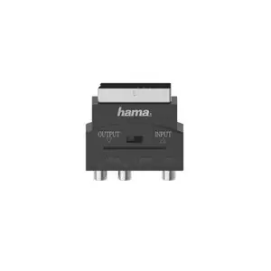 Hama 00205268 câble vidéo et adaptateur S-VHS 3 x RCA + SCART (21-pin) Noir