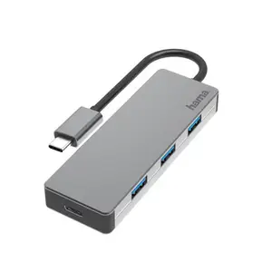 Hama 00200105 hub & concentrateur USB 3.2 Gen 2 (3.1 Gen 2) Type-C 10000 Mbit/s Gris