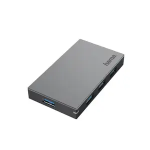 Hama 00200115 hub & concentrateur USB 3.2 Gen 1 (3.1 Gen 1) Type-A 5000 Mbit/s Anthracite, Gris