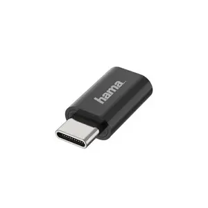 Hama 00200310 changeur de genre de câble Micro USB USB-C Noir
