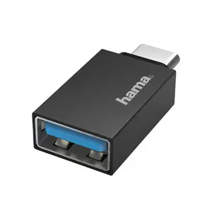 Hama 00200311 changeur de genre de câble USB Type-C USB Type-A Noir