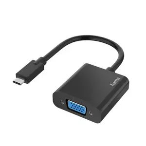 Hama 00200317 câble vidéo et adaptateur USB Type-C VGA (D-Sub) Noir