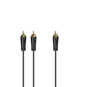 Hama 00205097 câble audio 5 m RCA 2 x RCA Noir