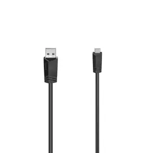 Hama 00200605 câble USB USB 2.0 0,75 m Mini-USB B USB A Noir