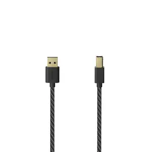 Hama 00201001 câble USB USB 2.0 1,5 m USB A USB B Noir, Argent