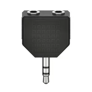 Adaptateur audio, jack mâle 3,5 mm - 2 jacks femelle 3,5 m, stéréo