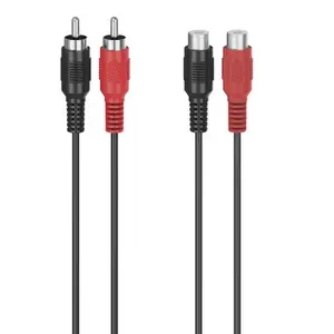 Hama 00305035 câble audio 5 m 2 x RCA Noir