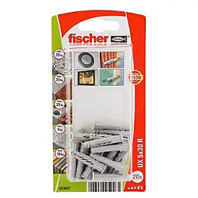 20 chevilles universelles Fischer Ø5x30mm