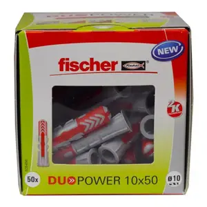 Lot de 50 chevilles nylon multi-supports Duopower Ø 10 X 50 mm