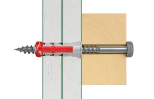 Cheville à expansion DuoPower 12x60 en nylon - 25 pièces, Idéal pour Béton et Plaques