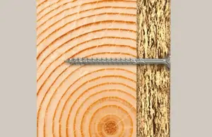 Boite 100 vis à bois PowerFast II 6 x 120 mm tête fraisée, zingué blanc, filetage partiel - Empreinte cruciforme PZ3