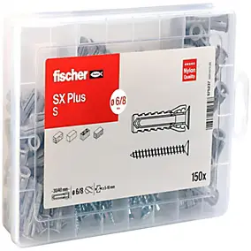 Coffret chevilles SX Plus avec vis Fischer Chevilles