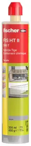 Lot de 12 cartouches de résine de scellement 300 ml FISCHER gris
