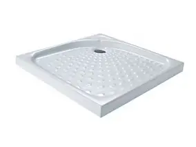 Receveur de douche à poser extra-plat 80 x 80 cm, céramique, blanc, Villeroy & Boch Collection