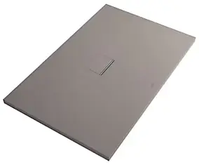 Receveur de douche 100 x 100 x 4 cm, Quaryl, gris, Villeroy & Boch Squaro Infinity
