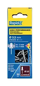 Rivets Haute performance Rapid Ø3.2x8mm
